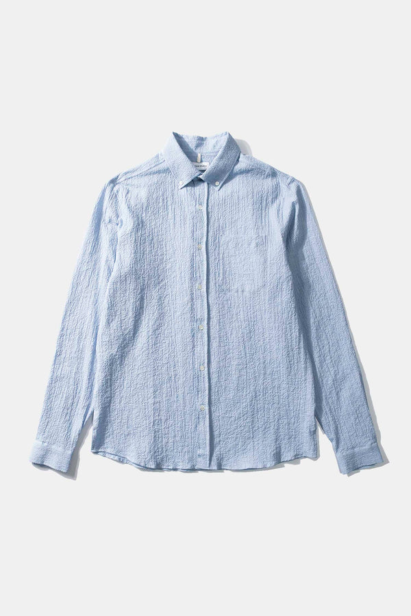 SEERSUCKER SHIRT LIGHT BLUE