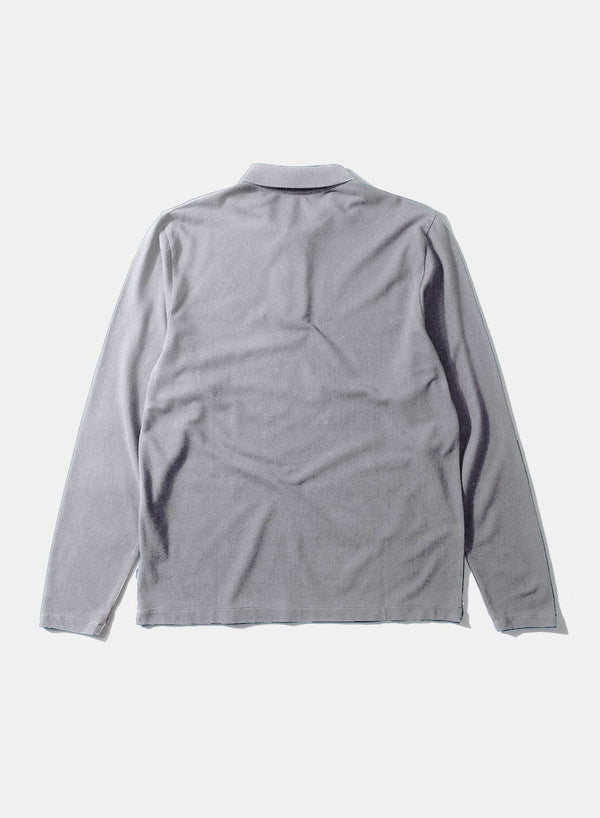 WILSON POLO LS LIGHT GREY MELANGE