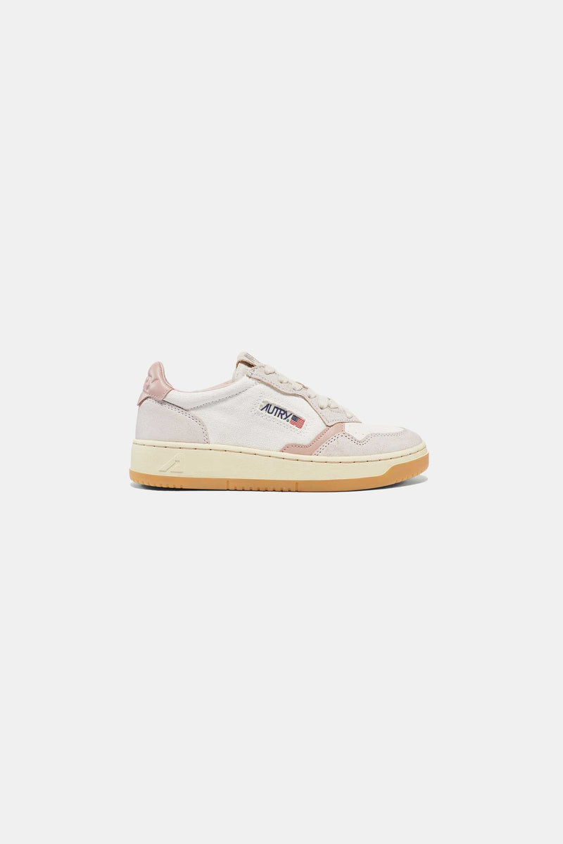 AUTRY: MEDALIST LOW WHITE/PINK