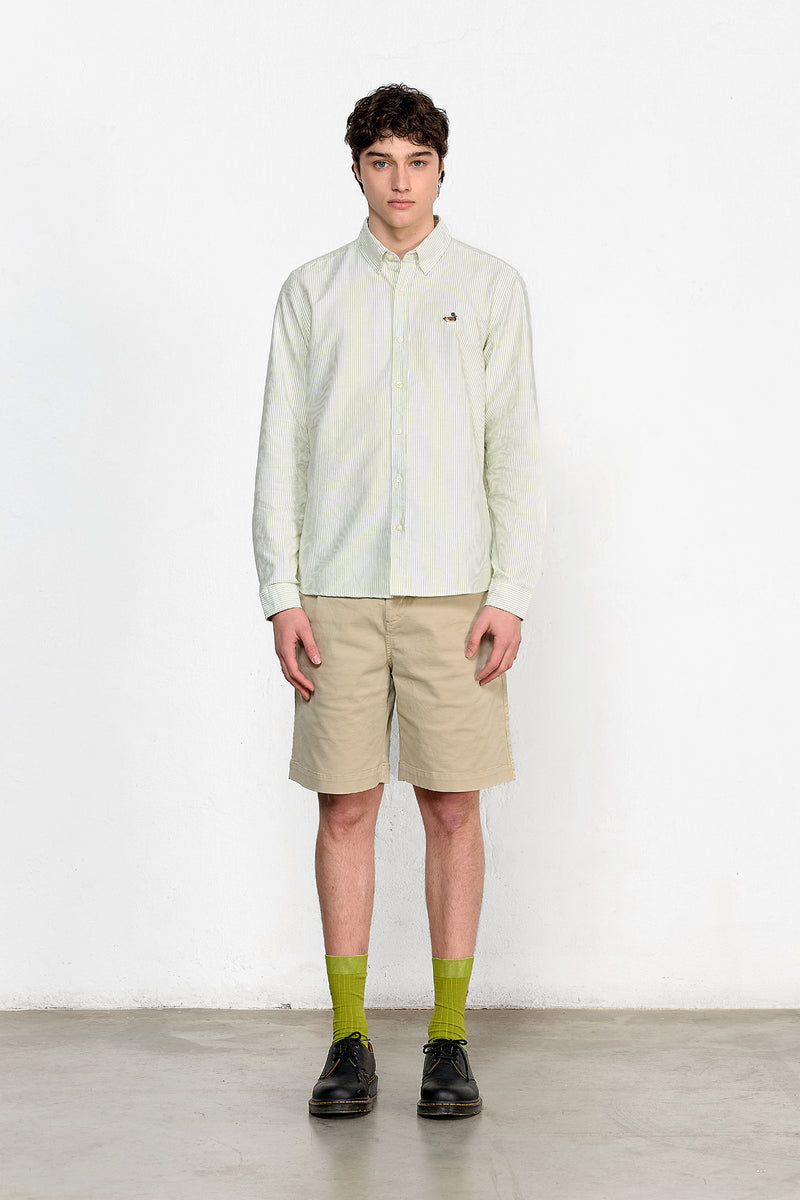 BD STRIPED SHIRT DUCK GREEN