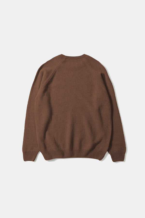 DUCK PATCH SWEATER CHOCOLATE