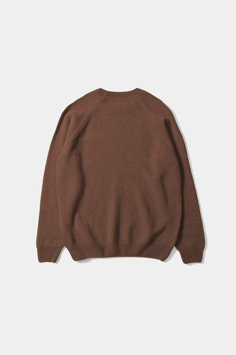 DUCK PATCH SWEATER CHOCOLATE