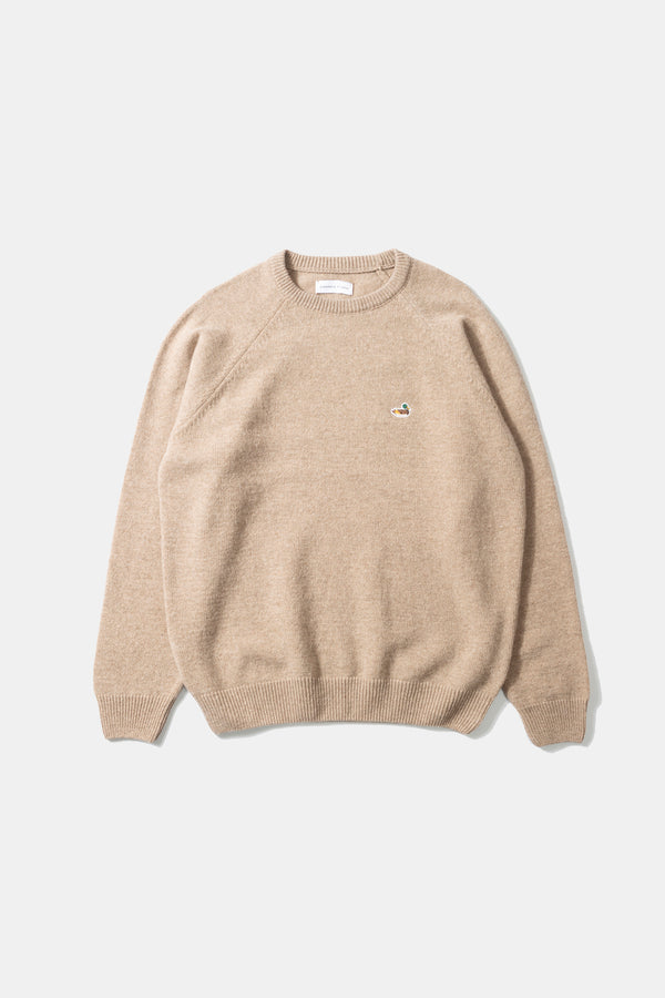 DUCK PATCH SWEATER TAN