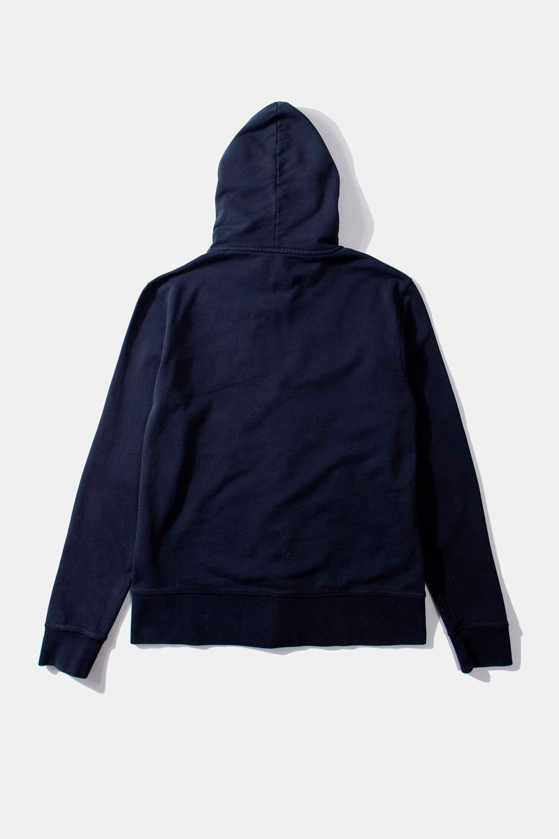 MINI LOGO ZIP HOODIE NAVY