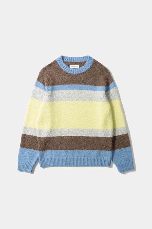 STRIPED GLASGOW SWEATER YELLOW