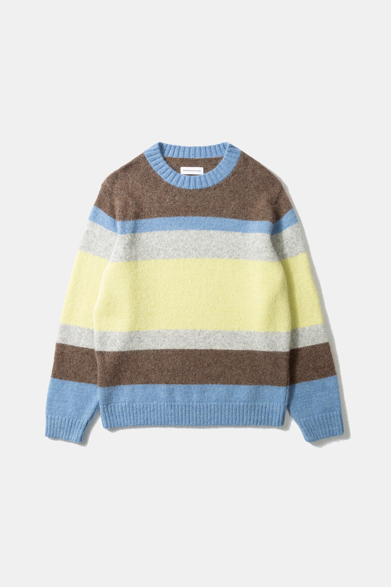 STRIPED GLASGOW SWEATER YELLOW