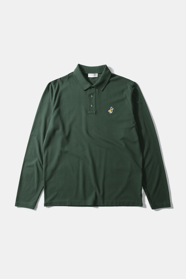 WILSON POLO LS DK GREEN