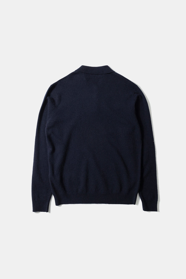 WOOL POLO NAVY