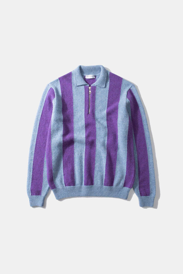 ZIPPED ATLAS SWEATER PLUM