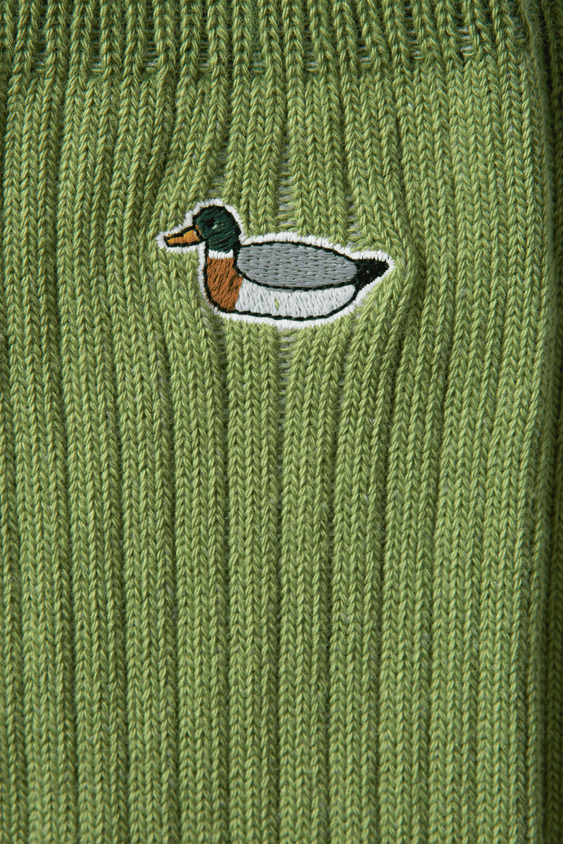 DUCK SOCKS PLAIN GREEN