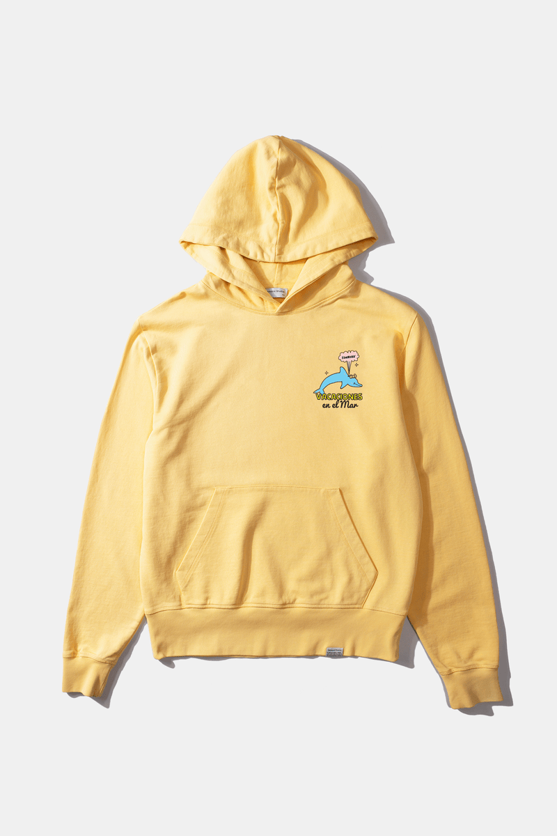 SHELLY HOODIE PLAIN LIGHT YELLOW