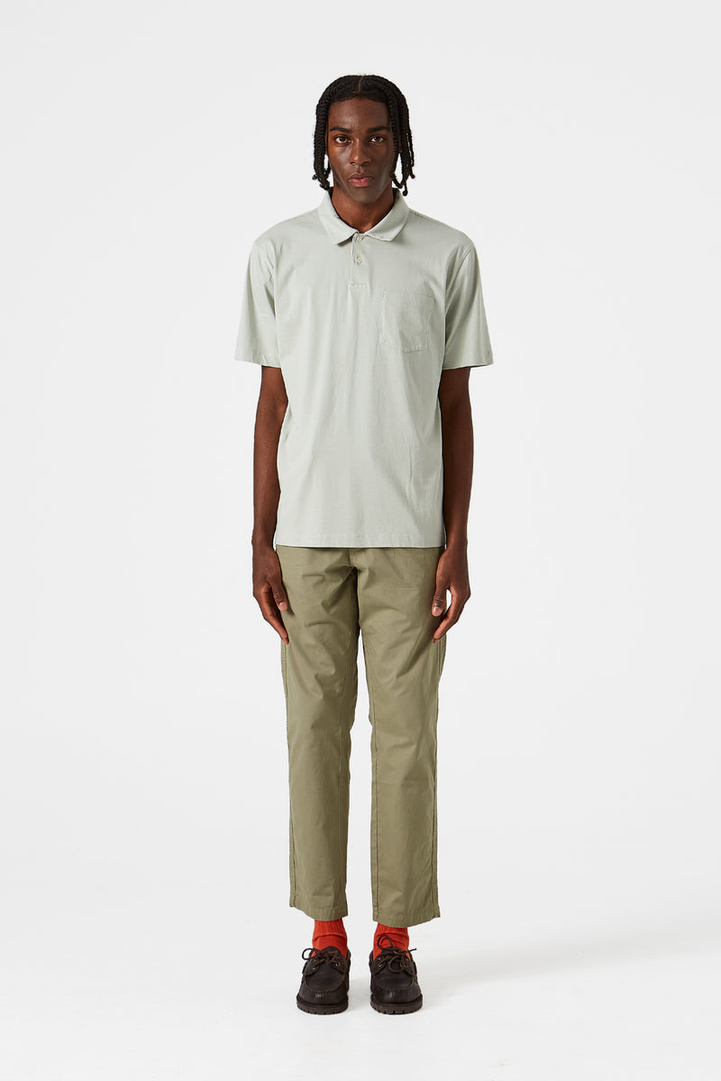 JERSEY POLO PLAIN SAGE